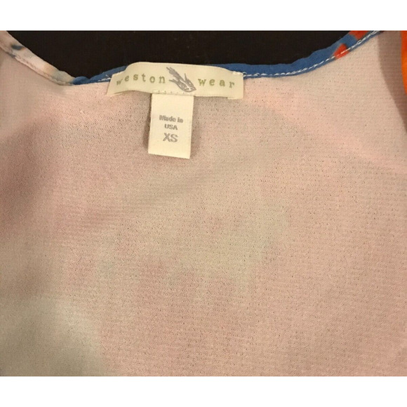 ANTHROPOLOGIE WESTON WEAR VISUAL LANGUAGE MULTI-COLOR TANK TOP - EXTRA SMALL - Picture 4 of 8